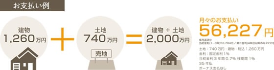 お支払い例